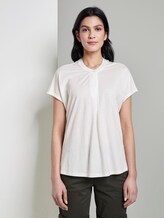 Halsband T-Shirt - Vrouwen - Whisper White Halsband T-Shirt - Vrouwen - Whisper White - 1 - TOM TAILOR