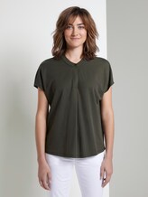 Halsband T-Shirt - Vrouwen - Woodland Green Halsband T-Shirt - Vrouwen - Woodland Green - 1 - TOM TAILOR