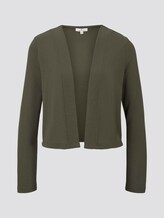 Schlichter Shirt-Cardigan - Frauen - Woodland Green Schlichter Shirt-Cardigan - Frauen - Woodland Green - 7 - TOM TAILOR