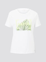 T-shirt with a print in a loose fit - Women - Off White T-shirt with a print in a loose fit - Women - Off White - 7 - TOM TAILOR Denim
