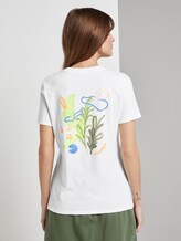 T-shirt with back print in a loose fit - Women - Off White T-shirt with back print in a loose fit - Women - Off White - 2 - TOM TAILOR Denim
