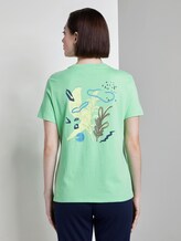 T-Shirt mit Rückenprint im Loose Fit - Frauen - dusty apple green T-Shirt mit Rückenprint im Loose Fit - Frauen - dusty apple green - 2 - TOM TAILOR Denim