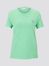 T-Shirt mit Rückenprint im Loose Fit - Frauen - dusty apple green T-Shirt mit Rückenprint im Loose Fit - Frauen - dusty apple green - 7 - TOM TAILOR Denim