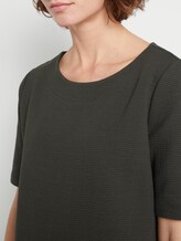 Strukturiertes Kurzarm-Sweatshirt - Frauen - Woodland Green Strukturiertes Kurzarm-Sweatshirt - Frauen - Woodland Green - 9 - TOM TAILOR