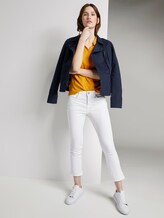 Poloshirt mit kleiner Stickerei - Frauen - deep golden yellow Poloshirt mit kleiner Stickerei - Frauen - deep golden yellow - 3 - TOM TAILOR