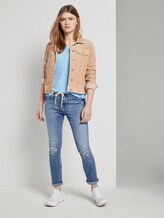 Gemustertes Top aus Jersey - Frauen - blue white vertical stripe Gemustertes Top aus Jersey - Frauen - blue white vertical stripe - 3 - TOM TAILOR Denim