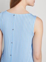 Gemustertes Top aus Jersey - Frauen - blue white vertical stripe Gemustertes Top aus Jersey - Frauen - blue white vertical stripe - 9 - TOM TAILOR Denim