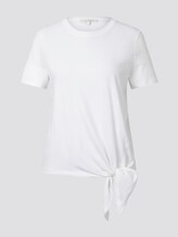 Lockeres T-Shirt mit Knotendetail - Frauen - Off White Lockeres T-Shirt mit Knotendetail - Frauen - Off White - 7 - TOM TAILOR Denim