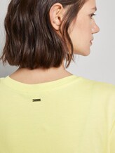 Loose T-shirt with knotted details - Women - daffodil yellow Loose T-shirt with knotted details - Women - daffodil yellow - 9 - TOM TAILOR Denim