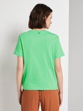 Lockeres T-Shirt mit Knotendetail - Frauen - dusty apple green Lockeres T-Shirt mit Knotendetail - Frauen - dusty apple green - 2 - TOM TAILOR Denim