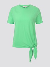 Lockeres T-Shirt mit Knotendetail - Frauen - dusty apple green Lockeres T-Shirt mit Knotendetail - Frauen - dusty apple green - 7 - TOM TAILOR Denim