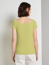 Schulterfreies Carmen-T-Shirt - Frauen - daffodil yellow Schulterfreies Carmen-T-Shirt - Frauen - daffodil yellow - 2 - TOM TAILOR Denim