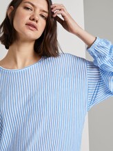 Lockeres Langarmshirt mit Streifenmuster - Frauen - blue white vertical stripe Lockeres Langarmshirt mit Streifenmuster - Frauen - blue white vertical stripe - 9 - TOM TAILOR Denim