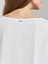 Strukturiertes T-Shirt mit V-Ausschnitt - Frauen - Off White Strukturiertes T-Shirt mit V-Ausschnitt - Frauen - Off White - 10 - TOM TAILOR Denim
