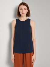 Plissée-Top - Frauen - Real Navy Blue Plissée-Top - Frauen - Real Navy Blue - 1 - TOM TAILOR Denim