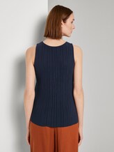 Plissée-Top - Frauen - Real Navy Blue Plissée-Top - Frauen - Real Navy Blue - 2 - TOM TAILOR Denim