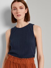 Plissée-Top - Frauen - Real Navy Blue Plissée-Top - Frauen - Real Navy Blue - 5 - TOM TAILOR Denim