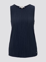 Plissée-Top - Frauen - Real Navy Blue Plissée-Top - Frauen - Real Navy Blue - 7 - TOM TAILOR Denim