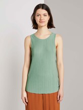 Plissée-Top - Frauen - dust green Plissée-Top - Frauen - dust green - 1 - TOM TAILOR Denim