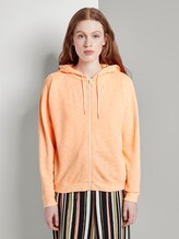 Losse sweater met hoodie - Vrouwen - dark papaya neon orange Losse sweater met hoodie - Vrouwen - dark papaya neon orange - 1 - TOM TAILOR Denim