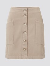 Utility Minirock mit Knopfleiste - Frauen - dark beige Utility Minirock mit Knopfleiste - Frauen - dark beige - 7 - TOM TAILOR Denim