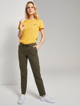 Slim Chino Hose mit elastischem Bund - Frauen - Woodland Green Slim Chino Hose mit elastischem Bund - Frauen - Woodland Green - 3 - TOM TAILOR