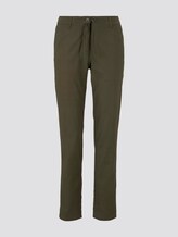 Slim Chino Hose mit elastischem Bund - Frauen - Woodland Green Slim Chino Hose mit elastischem Bund - Frauen - Woodland Green - 7 - TOM TAILOR