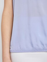 Kurzarm-Bluse mit umgelegtem V-Ausschnitt - Frauen - Parisienne Blue Kurzarm-Bluse mit umgelegtem V-Ausschnitt - Frauen - Parisienne Blue - 10 - TOM TAILOR