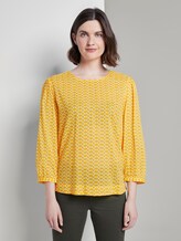 Playful blouse with an all-over print - Women - yellow dot design Playful blouse with an all-over print - Women - yellow dot design - 1 - TOM TAILOR