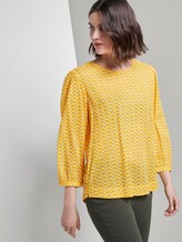 Playful blouse with an all-over print - Women - yellow dot design Playful blouse with an all-over print - Women - yellow dot design - 5 - TOM TAILOR