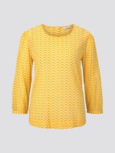 Playful blouse with an all-over print - Women - yellow dot design Playful blouse with an all-over print - Women - yellow dot design - 7 - TOM TAILOR