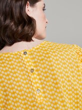 Playful blouse with an all-over print - Women - yellow dot design Playful blouse with an all-over print - Women - yellow dot design - 9 - TOM TAILOR