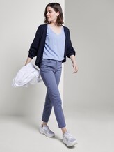 Blusen-Top mit V-Ausschnitt - Frauen - Parisienne Blue Blusen-Top mit V-Ausschnitt - Frauen - Parisienne Blue - 3 - TOM TAILOR