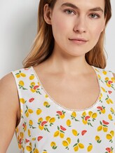 Fließende Bluse - Frauen - offwhite fruit minimal Fließende Bluse - Frauen - offwhite fruit minimal - 9 - TOM TAILOR