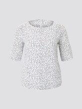 Short-sleeved blouse - Women - offwhite black dot print Short-sleeved blouse - Women - offwhite black dot print - 7 - TOM TAILOR