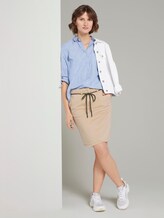 Skirt in a chino style - Women - cream toffee Skirt in a chino style - Women - cream toffee - 3 - TOM TAILOR