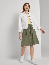 Paperbag Midi-Rock mit Taschen - Frauen - Woodland Green Paperbag Midi-Rock mit Taschen - Frauen - Woodland Green - 3 - TOM TAILOR