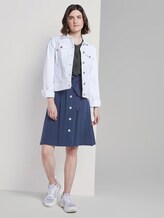 Paperbag Midi-Rock mit Taschen - Frauen - Sky Captain Blue Paperbag Midi-Rock mit Taschen - Frauen - Sky Captain Blue - 3 - TOM TAILOR