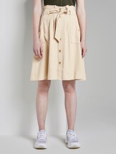Paperbag Midi-Rock mit Taschen - Frauen - cream toffee Paperbag Midi-Rock mit Taschen - Frauen - cream toffee - 1 - TOM TAILOR