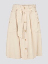Paperbag Midi-Rock mit Taschen - Frauen - cream toffee Paperbag Midi-Rock mit Taschen - Frauen - cream toffee - 7 - TOM TAILOR