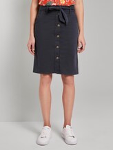 Rock mit Knopfleiste und Gürtel - Frauen - Sky Captain Blue Rock mit Knopfleiste und Gürtel - Frauen - Sky Captain Blue - 1 - TOM TAILOR