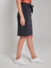Rock mit Knopfleiste und Gürtel - Frauen - Sky Captain Blue Rock mit Knopfleiste und Gürtel - Frauen - Sky Captain Blue - 11 - TOM TAILOR