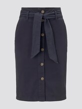Rock mit Knopfleiste und Gürtel - Frauen - Sky Captain Blue Rock mit Knopfleiste und Gürtel - Frauen - Sky Captain Blue - 7 - TOM TAILOR