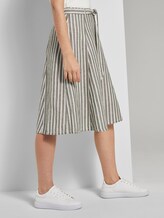 Gestreifter Midirock aus Leinengemisch - Frauen - khaki offwhite stripe Gestreifter Midirock aus Leinengemisch - Frauen - khaki offwhite stripe - 11 - TOM TAILOR