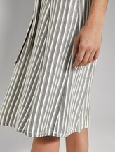 Gestreifter Midirock aus Leinengemisch - Frauen - khaki offwhite stripe Gestreifter Midirock aus Leinengemisch - Frauen - khaki offwhite stripe - 9 - TOM TAILOR