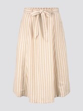 Gestreifter Midirock aus Leinengemisch - Frauen - cream toffee offwhite stripe Gestreifter Midirock aus Leinengemisch - Frauen - cream toffee offwhite stripe - 7 - TOM TAILOR