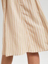 Gestreifter Midirock aus Leinengemisch - Frauen - cream toffee offwhite stripe Gestreifter Midirock aus Leinengemisch - Frauen - cream toffee offwhite stripe - 9 - TOM TAILOR