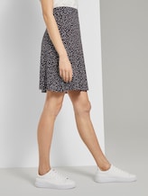 Patterned jersey skirt - Women - black offwhite dot print Patterned jersey skirt - Women - black offwhite dot print - 11 - TOM TAILOR