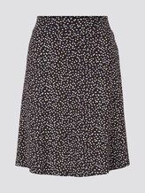 Patterned jersey skirt - Women - black offwhite dot print Patterned jersey skirt - Women - black offwhite dot print - 7 - TOM TAILOR