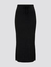 Jersey maxi skirt with side slits - Women - Deep Black Jersey maxi skirt with side slits - Women - Deep Black - 7 - TOM TAILOR
